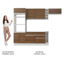 Ver imagem 6 de Armário de Cozinha Completa 290cm Branco/Rustic Safira Madesa 14