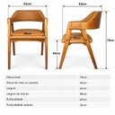 Ver imagem 3 de Conjunto 8 Poltronas Lux Ergônomicas Design Versátil & Elegante Escritório & Sala de Jantar