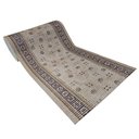Ver imagem 1 de Tapete Passadeira Emborrachada Pvc Antiderrapante 0,65x3,00m Barrado Marrom