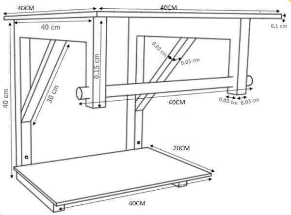 Gabinete de Vidro 40cm para banheiro Quadrado - Armênia-Prata - 5