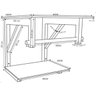 Gabinete de Vidro 40cm para banheiro Quadrado - Armênia-Prata - 5