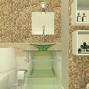 Ver imagem 2 de Gabinete de Vidro 40cm para Banheiro Quadrado - Armênia-Incolor