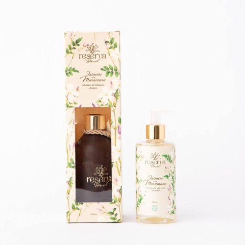 Kit Difusor e Sabonete Líquido Jasmim com Murumuru 250ml Reserva Brasil