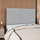Ver imagem 2 de Cabeceira Queen 160 Cm com Frame Luna Boucle Cinza Artte