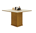 Ver imagem 1 de Mesa de Jantar 4 Lugares Tampo em Mdf/vidro Napoli - Leifer Móveis - Freijó/freijó Decor/off White