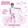 Bicicleta Infantil Aro 20 Rosa Bebê Kit E Roda Aero Lilás Com Acessórios - 3