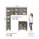 Ver imagem 3 de Lavanderia Modulada 4 Peças com Tampo Lora Casa 812