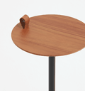 Ver imagem 3 de Mesa de Apoio Halter - Tampo Carvalho - Base Aço Carbono - Altura 55cm
