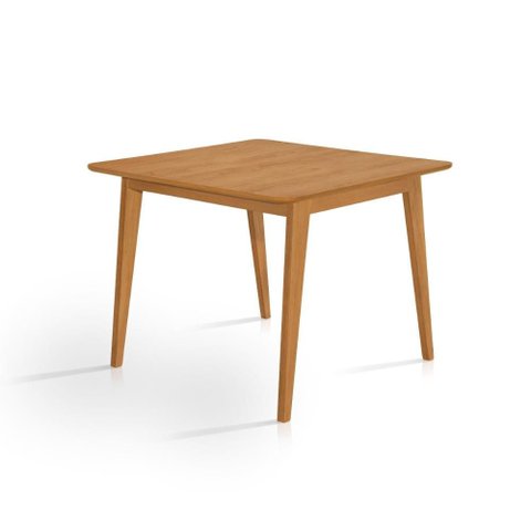 Mesa de Jantar 90x90 Sala Cozinha 4 Lugares Mdf Apartamento - Cinamomo