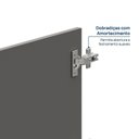 Ver imagem 4 de Porta para Módulo 44,5x119,5cm Linha Frame Grafite Yescasa