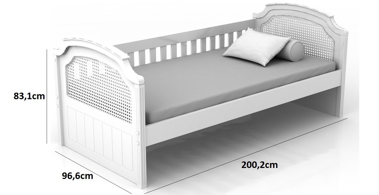 Cama Infantil Quater Linha Classic Branco Fosco - 6