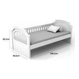 Cama Infantil Quater Linha Classic Branco Fosco - 6