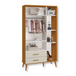 Quarto de Bebê Berço + Cômoda + Guarda Roupa Isis:areia Madeira - 7
