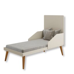 Quarto de Bebê Berço + Cômoda + Guarda Roupa Isis:areia Madeira - 4