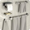 Ver imagem 1 de Kit Acessórios Para Banheiro Inox 5 Peças ELG