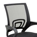 Ver imagem 5 de Cadeira De Escritório Secretária Base Preta Com Rodinha Preta