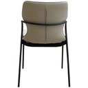 Ver imagem 4 de Kit 2 Cadeiras Dolce Domann Design Assento e Encosto em PU Off White e Base Aço Pintura Madeira