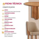 Ver imagem 7 de Sala de Jantar Mesa Selene 135cm Madeira Tampo Laminado Turim /star Caramelo/ Imbuia Nat.