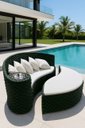 Ver imagem 2 de Chaise Lua Verde Musgo Maria Deccor