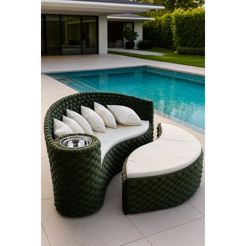Chaise Lua Verde Musgo Maria Deccor