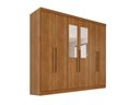 Ver imagem 4 de Guarda-Roupa Casal com Espelho 6 Portas 180cm Multimóveis Cinamomo