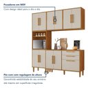 Ver imagem 3 de Cozinha Modulada Lorena 11 Portas com Torre Quente:nature/off