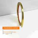 Ver imagem 2 de Fita Metalizada Auto Colante Pvc 6,5mm P Decoração de Móveis e Paredes Dourado 5m