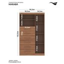Ver imagem 2 de Cômoda Multiuso 1 Porta 6 Gavetas Maraba 1.6 Jatoba Santos Andirá