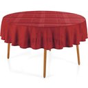 Ver imagem 2 de Toalha de Mesa Redonda 178cm Jacquard Fragnani - Karsten Vermelha