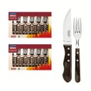 Ver imagem 1 de Kit 24pcs Para Churrasco Jumbo Tramontina Polywood Castanho