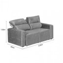 Ver imagem 7 de Conjunto Sofá 2 e 3 Lugares Ravenna Hellen Estofados