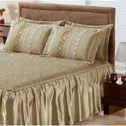 Colcha Roma Re9casa Casal Queen 05 Peças - Cor Prata - 2 Colcha Roma Re9casa Casal Queen 05 Peças - Cor Prata - 2