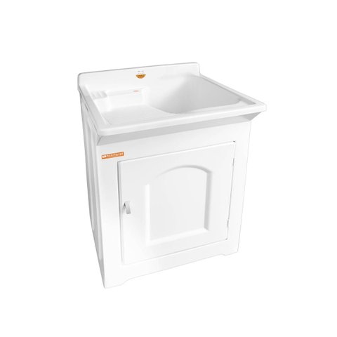 Gabinete Tanque 40L de Lavanderia Área de Serviço Branco 023