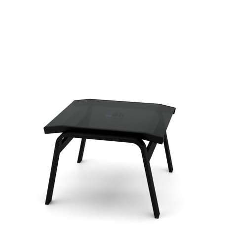 Apoio de Pé Riviera Alumínio Preto Tela Preto