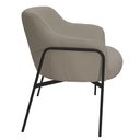 Ver imagem 7 de Kit 02 Poltronas Decorativas Jade Base Aço Preto Bouclé Marrom Claro - Nexta Casa