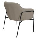 Ver mais imagens de Kit 02 Poltronas Decorativas Jade Base Aço Preto Bouclé Marrom Claro - Nexta Casa
