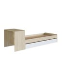 Ver imagem 1 de Cama Infanto Juvenil Escrivaninha Cama Auxiliar 239X82,9cm Carvalho/Branco