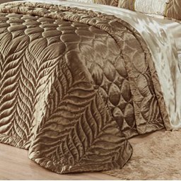 Kit Cobre Leito Sedução Re9casa Casal Queen 07 Peças - Cor Ouro Velho - 2