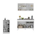 Ver imagem 4 de Cozinha Compacta com Bancada Americana 1 Porta Veneza Multimóveis Mp2207 Branco
