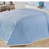 Kit Cobre Leito Requinte Re9casa Casal Padrão 03 Peças Dupla Face - Cor Azul - 4