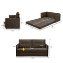 Ver imagem 2 de Sofá Cama 2 Lugares 1,50m Luisa Suede Adonai Estofados