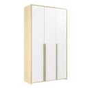 Ver imagem 1 de Guarda-Roupa Infantil MDF 3 Portas Modulado Bege/Branco/Nature