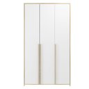 Ver imagem 4 de Guarda-Roupa Infantil MDF 3 Portas Modulado Bege/Branco/Nature