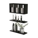 Ver imagem 1 de Nichos Prateleiras Decorativas Provença 40cm Preto para Banheiro