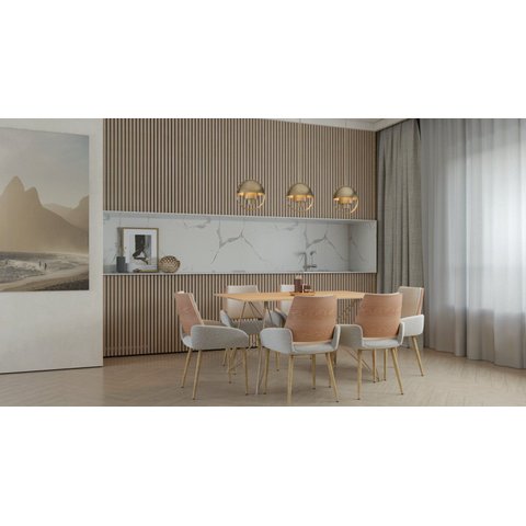 Tampo de Mesa Retangular em MDF 140x80cm Liverpool Madeira