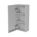 Ver imagem 1 de Armário para Lavanderia 1 Porta 2 Prateleiras MDP 30cm Branco Mercado Das Prateleiras