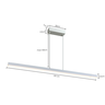 Pendente Linear 120cm 32w 4000k Branco Fosco Lumier Lumi35 Lu34037-br - 4