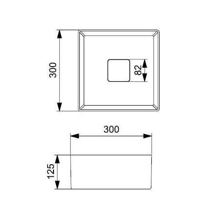 Cuba de Apoio 30x30cm Roca T3 Terra Matte Black A32722n080 - 5