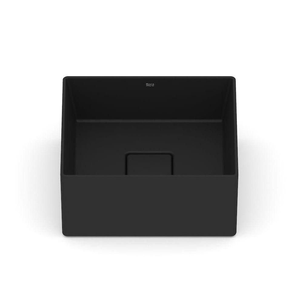 Cuba de Apoio 30x30cm Roca T3 Terra Matte Black A32722n080 - 3