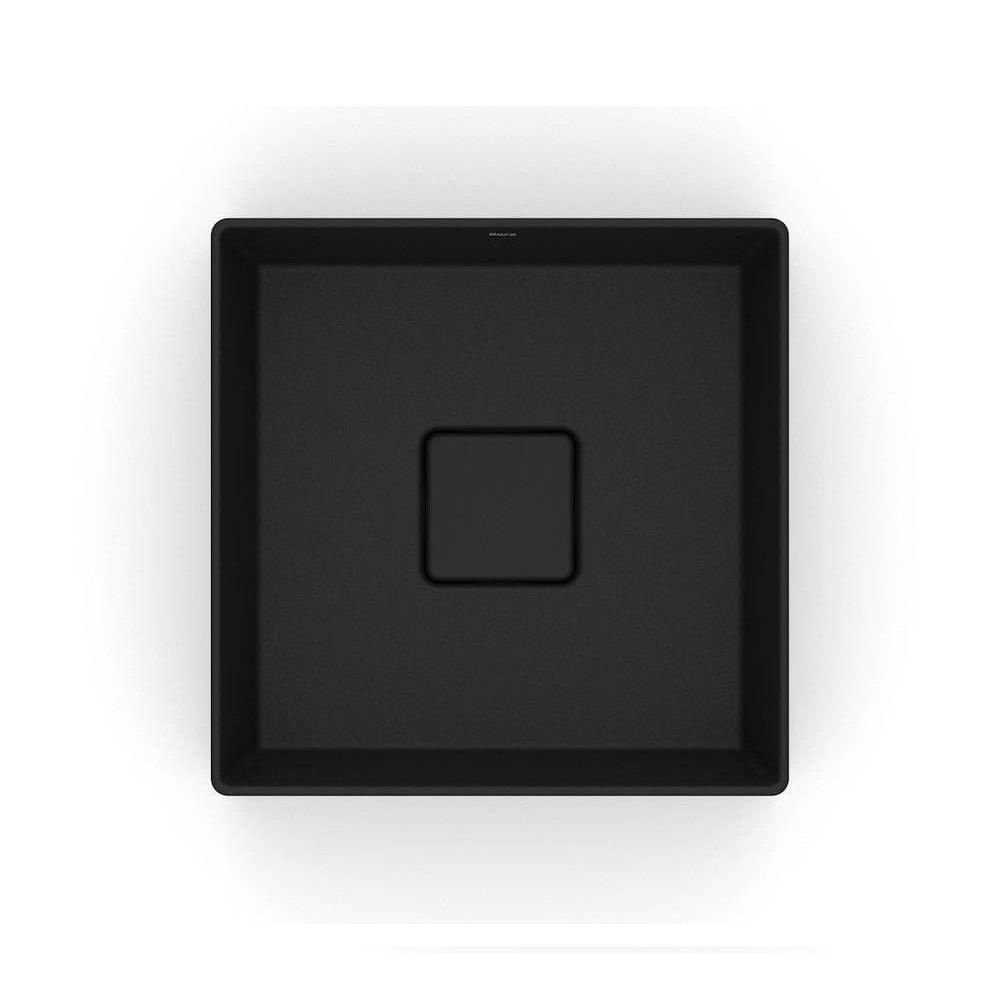Cuba de Apoio 30x30cm Roca T3 Terra Matte Black A32722n080 - 2